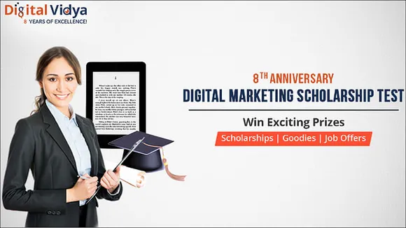 Digital Vidya announces Digital Marketing Scholarship Test