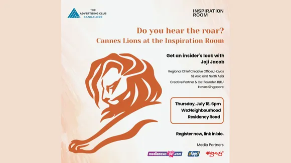 Ad Club Bangalore presents Edition 4 of the Inspiration Room with creative leader Joji Jacob