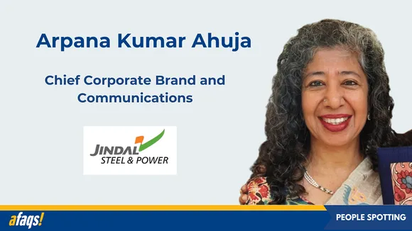 Jindal Steel appoints Arpana Kumar Ahuja as chief corporate brand and communications 
