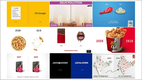 Brands respond to #10yearchallenge
