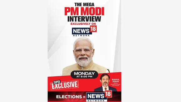 News18 Network mega exclusive with PM Narendra Modi to telecast on April 29