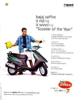 bajaj saffire it riding it winning "Scooter of the Year"