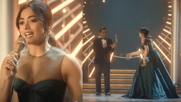 Rashmika Mandanna rushes her speech & runs away from stage in NIC's new ad 