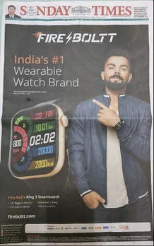 Fire Boltt's 'wearable watch' print ad draws flak on social media