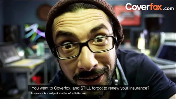 Coverfox's YouTube pre-rolls and web banners chase netizens into renewing their insurance