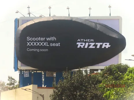 Laqshya Media Group executes Ather Rizta XXXXXXL seat teaser campaign across Mumbai and Ahmedabad