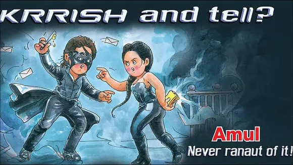 afaqs! Creative Showcase: Amul's take on Hrithik-Kangana love-hate saga