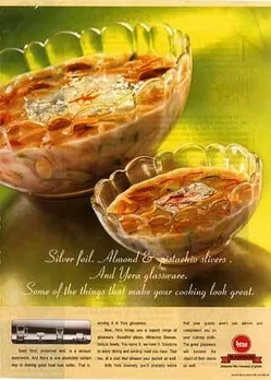 Silver foil. Almond & pistachio slivers. And Yera glassware. Some of the things that make your cooking look great.