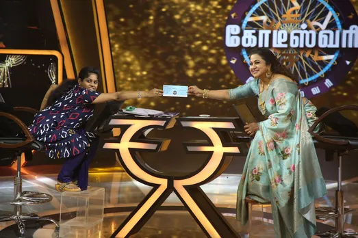 COLORS Tamil’s pathbreaking all-women television show, KODEESWARI, creates history worldwide with its first 1 Crore winner!