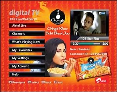 Ching's Secret to experiment with interactive ads on Airtel digital TV