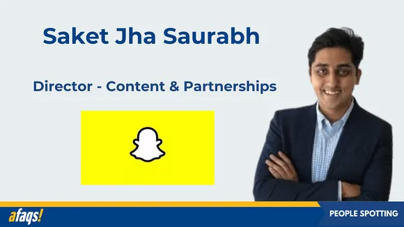Ex-Meta executive Saket Jha Saurabh joins Snapchat India as director of content & partnerships