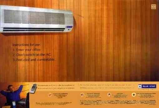 Instructions for use: 1. Enter your office. 2. Don't switch on the AC. 3. Feel cool and comfortable. 