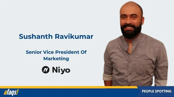 Sushanth Ravikumar, ex-Flipkart joins Niyo as Senior Vice President Of Marketing