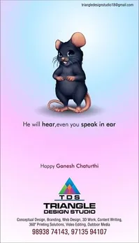 Ganesh, Ganesha, Lord, Ear, Hear, Mouse, Rat, Elephant, Festival, India, Indian, Creative, Concept, Sketch, Cartoon, Illustration