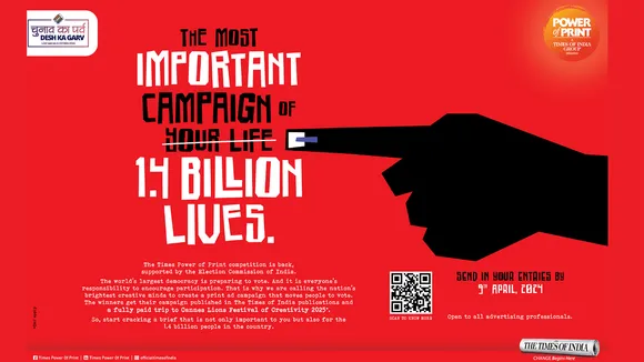 TOI and the Election Commission of India collaborate to get the nation to vote through their 'Times Power of Print' initiative