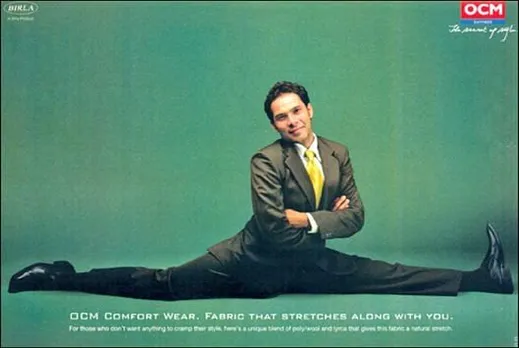 OCM Comfort wear. Fabric that stretches along with you.