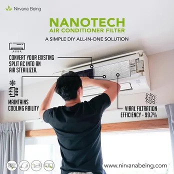 Turn your existing split AC into an air sterilizer with the Nirvana being nanotech AC filter