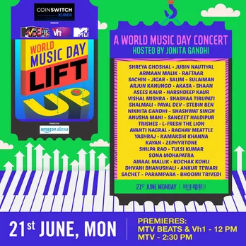 This World Music Day Lift Up on COINSWITCH presents MTV BEATS, Vh1 and MTV #LiftUpWithMusic