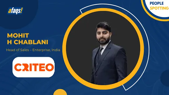 Criteo appoints Mohit H Chablani as the Head of Sales – Enterprise, India