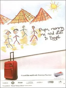Papa, mummy, me and didi in Egypt.