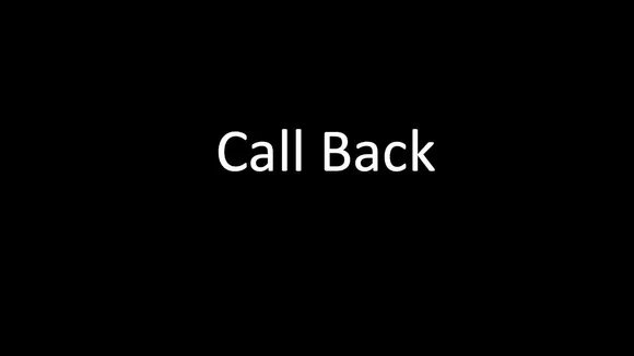 Call Back! You might just save someone!