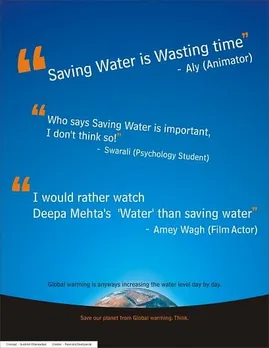 No need to save water