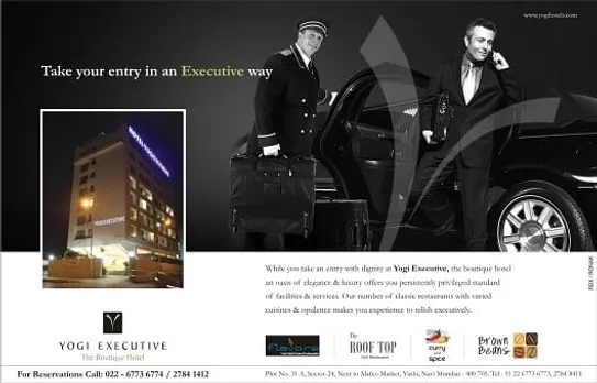 Take your entry in an executive way