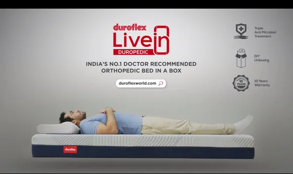 Duroflex launches LiveIn Duropedic, India’s only doctor recommended orthopedic bed-in-a-box 