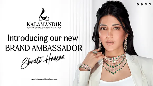 Shruti Haasan is the new face of Kalamandir Jewellers
