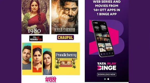 Tata Play Binge expands its OTT offerings to regional audience