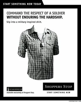 Military inspired shirt