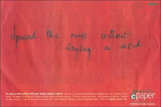 Spread the news without saying a word.