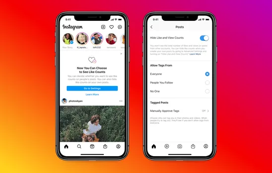 Instagram and Facebook let users remove likes and views from posts