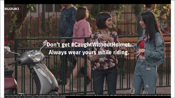 Don’t get #CaughtWithoutHelmet urges Suzuki