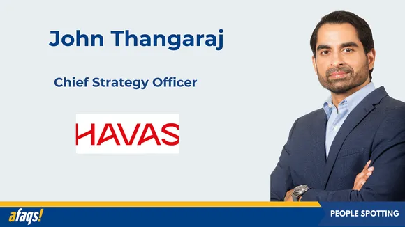 Havas India ropes in John Thangaraj as chief strategy officer of Havas Creative Network India