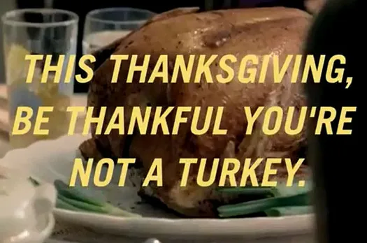 Dear God, thanks for all the tortured turkeys...
