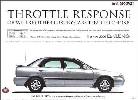 Throttle response or where other luxury cars tend to choke.