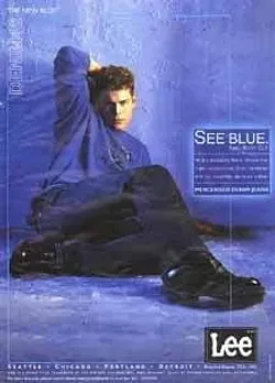 See Blue. Red Boot Cut
