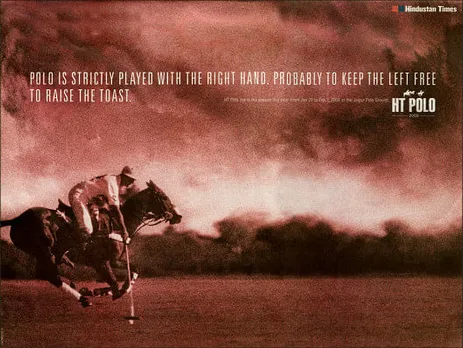 Polo is strictly played with the right hand. Probably to keep the left free to raise the toast.