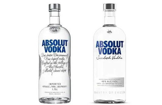 Absolut Vodka announces new bottle design, first one since its launch in 1979