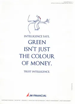 green isnt just the colour of money