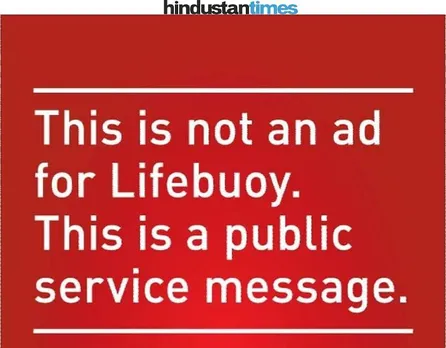 This Lifebuoy print ad urges customers to use competitors too