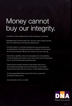 Money cannot buy our integrity.