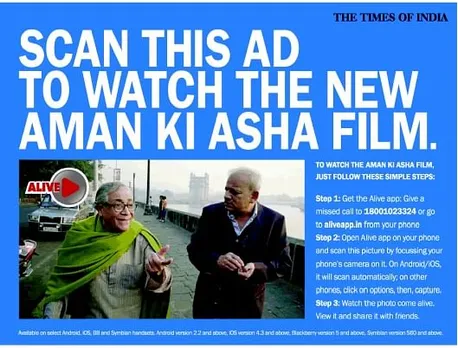 Aman Ki Asha, Scan This Ad