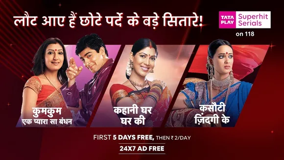 Tata Play launches 'Superhit Serials' platform, reviving iconic Star Plus shows like kasautii zindagi kay and kahaani ghar ghar kii
