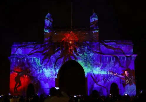 The Gateway of India celebrates the launch of Stranger Things 4 Vol. 1 