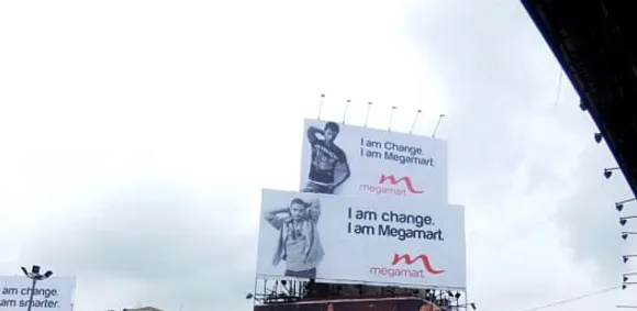 Hoarding Above a Hoarding