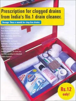 Prescription for clogged drains from India's No.1 drain cleaner.
