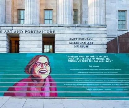 Judy Heumann at the National Portrait Gallery