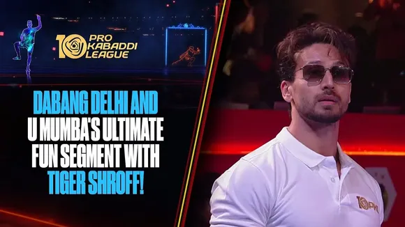 Tiger Shroff showcases Kabaddi skills and interacts with players at PKL match